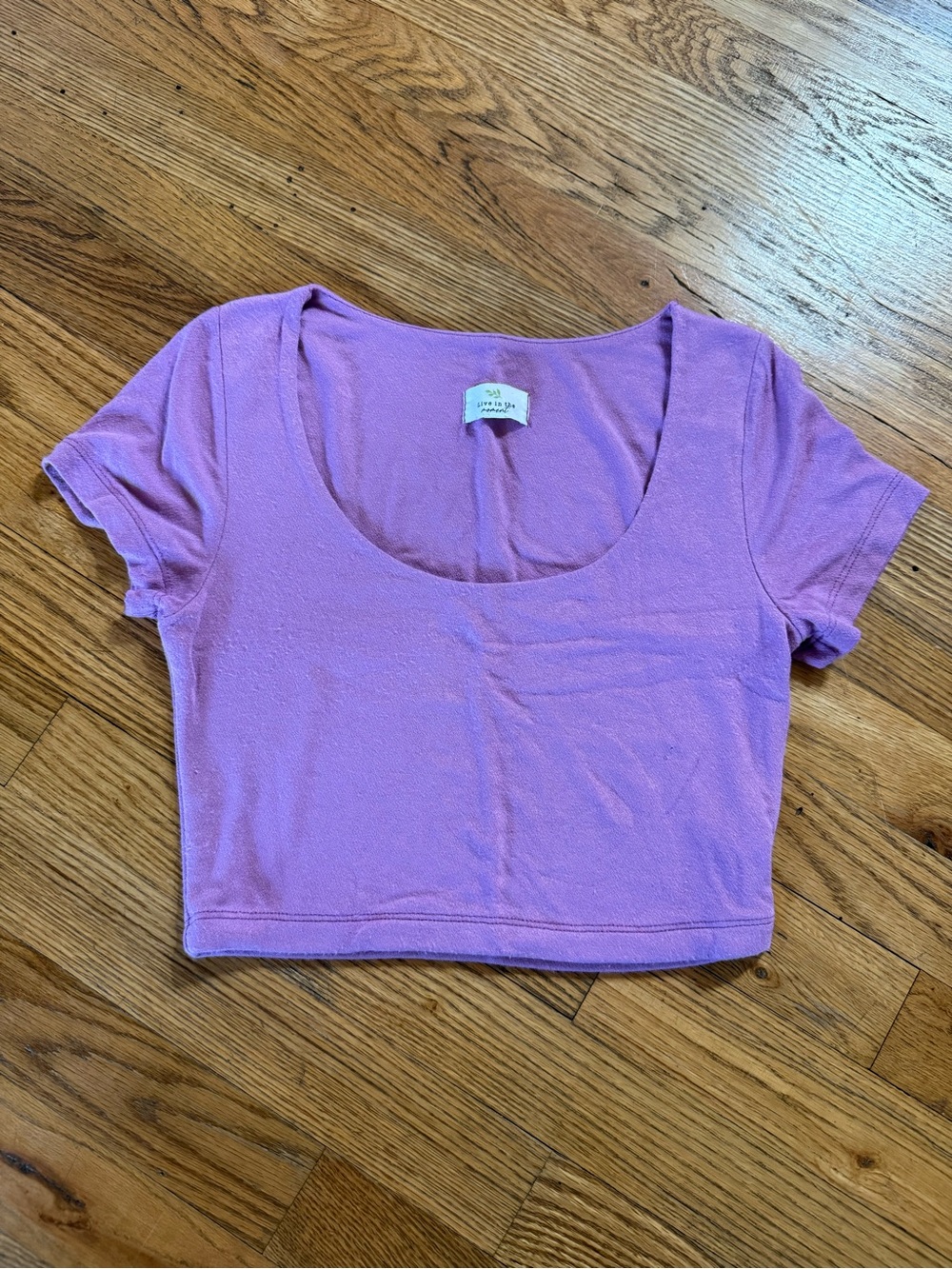 Women’s purple crop top